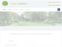 Tablet Screenshot of apggardens.com